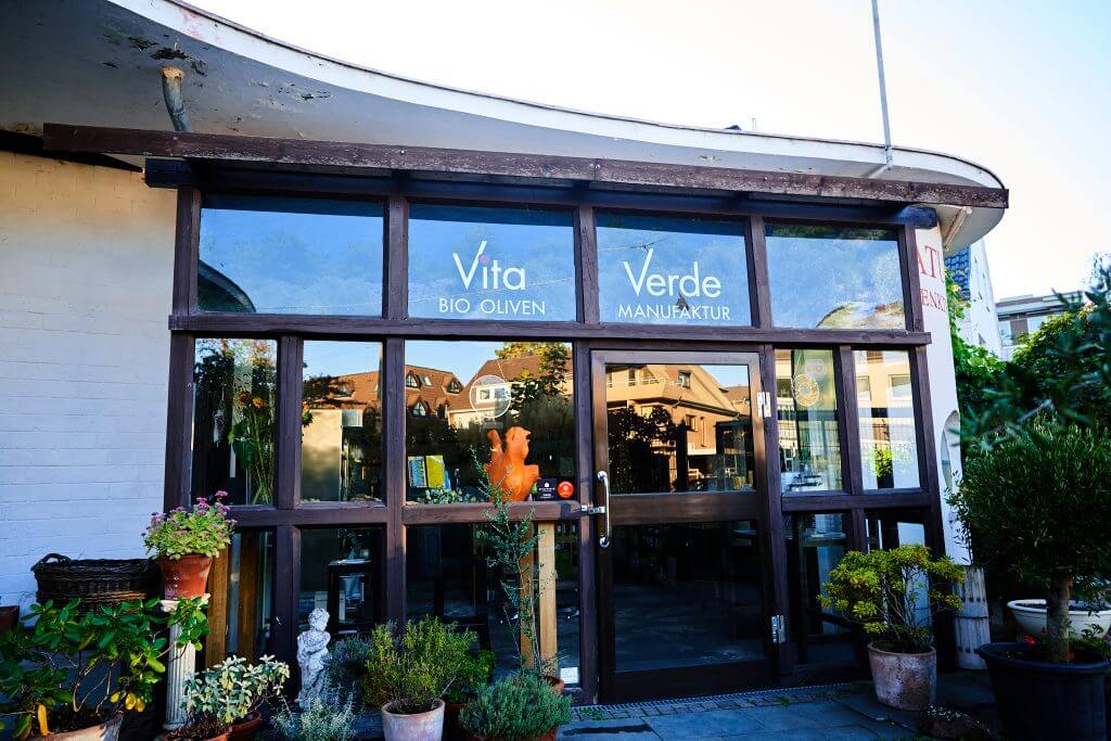 Eingang Vita Verde - Einkaufsgemeinschaft Naturhof Rodenkirchen Vita Verde