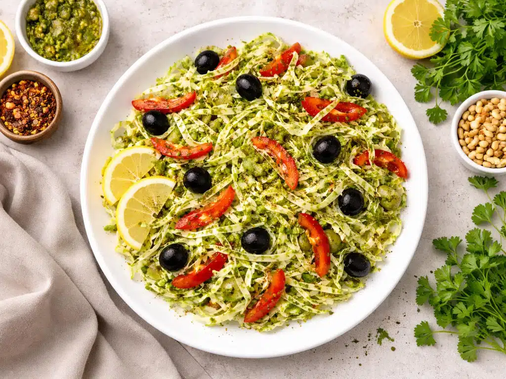 Rohkost Spitzkohlsalat mit Vita Verde Pesto