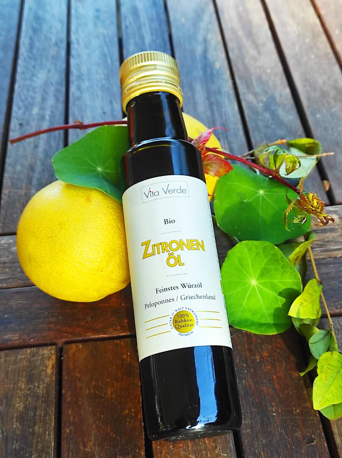 Vita Verde Bio Zitronenöl, 100 ml Bestseller jetzt bestellen! Vita Verde Bio Zitronenöl, 100 ml Bestseller jetzt bestellen!