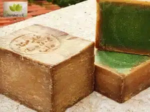 evergreen aleppo seife sharabati-seife-innen-aussen