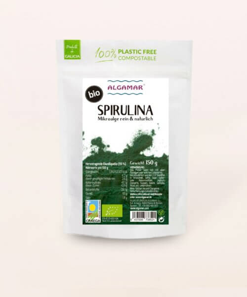 Spirulina-Pulver-von-Algamar-150-g