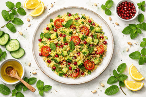 Marokkanischer-Minz-Couscous-Salat